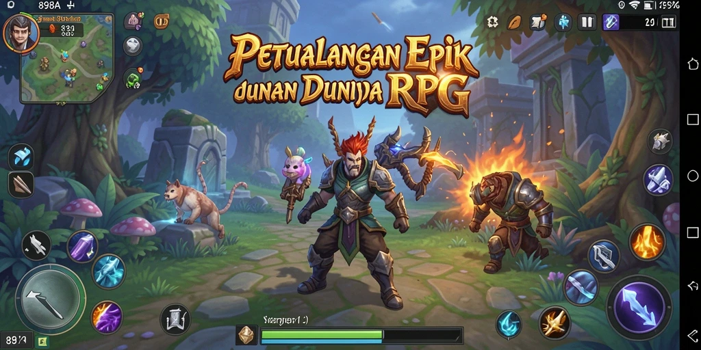 Screenshot gameplay 898A menampilkan aksi seru dalam RPG.
