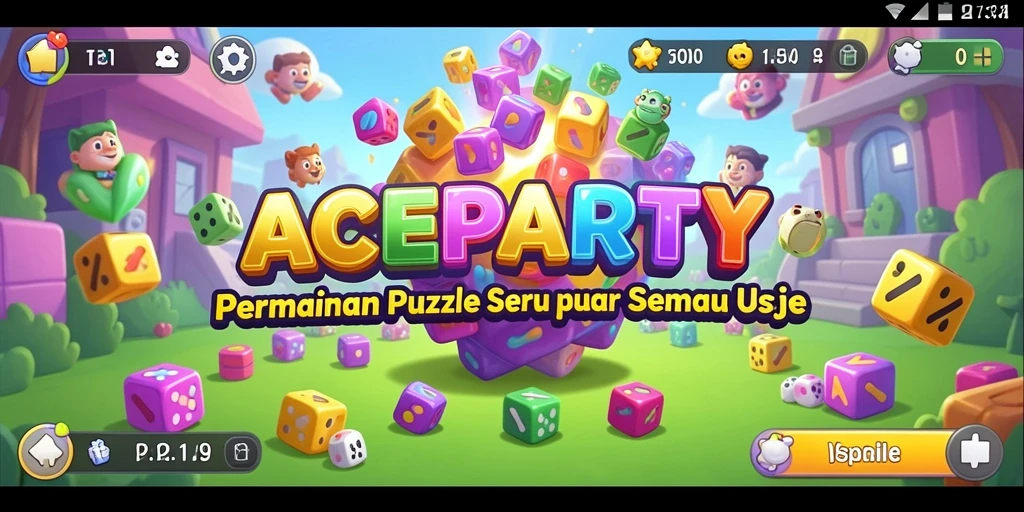 Gameplay menarik dan tantangan puzzle seru di ACEPARTY.