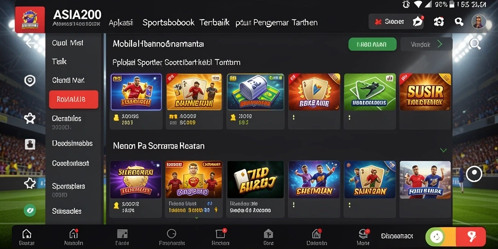 Tampilan antarmuka pengguna ASIA200 yang menarik dan intuitif.