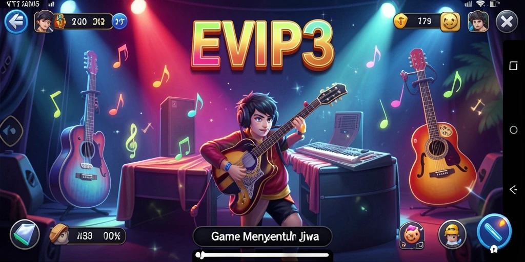Tampilan gameplay dalam EVIP3 yang seru dan interaktif.