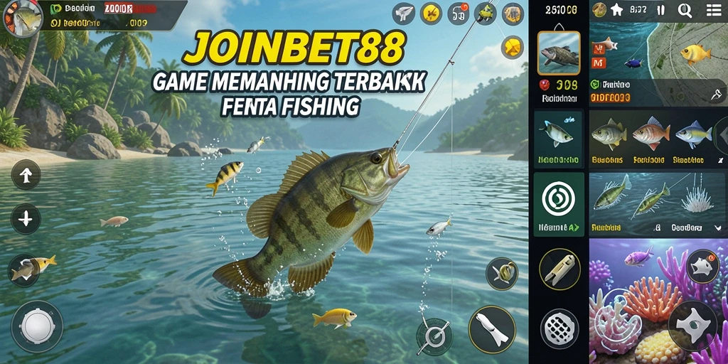 Screenshot gameplay <strong>JOINBET88</strong> menampilkan aksi memancing yang intens dan menyenangkan.