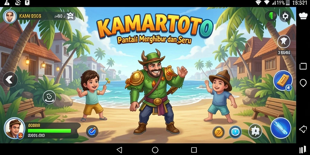 Tangkapan layar KAMARTOTO dengan tampilan gameplay yang ceria.