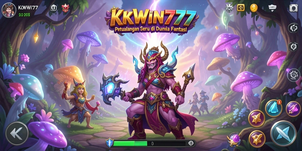 Screenshot utama KKWIN777 menampilkan momen aksi seru dalam permainan.