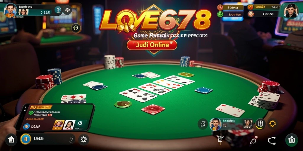 Tampilan gameplay Poker seru di LOVE678 dengan grafis yang menakjubkan.