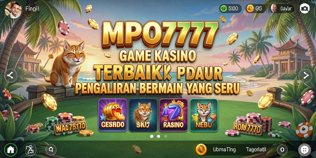 Tampilan gameplay yang seru dari MPO777 di kasino daring.
