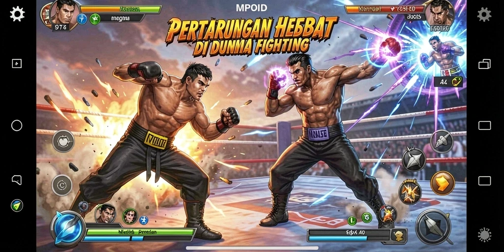 Tangkapan layar dari gameplay MPOID yang menampilkan pertarungan seru.