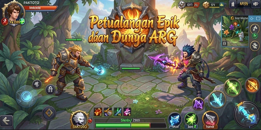 Tangkapan layar gameplay PAKTOTO dengan aksi seru di dunia ARPG.