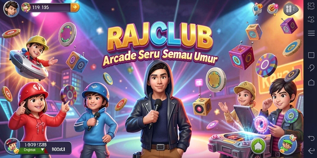 Screenshot permainan RAJACLUB menampilkan aksi arcade yang seru.