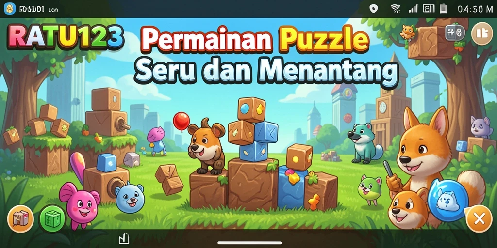 Tampilan gameplay dari RATU123 yang menantang dan seru.