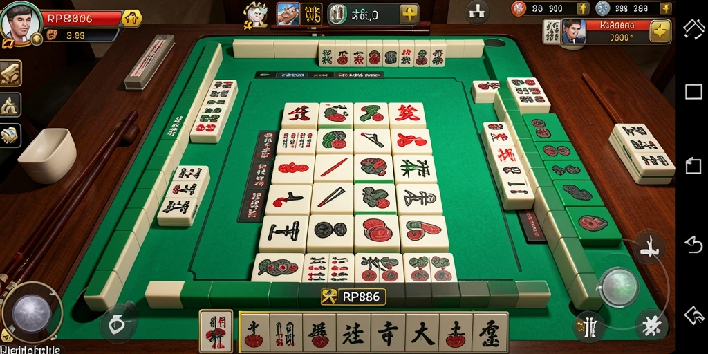 Tampilan gameplay Mahjong yang menarik dan menantang di RP886.