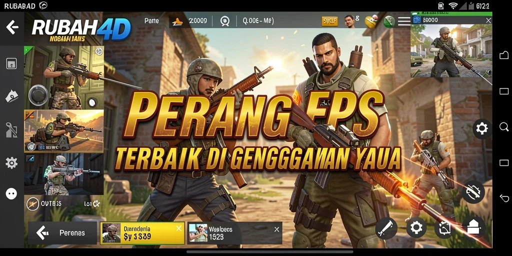 Screenshot gameplay RUBAH4D menampilkan aksi seru FPS.