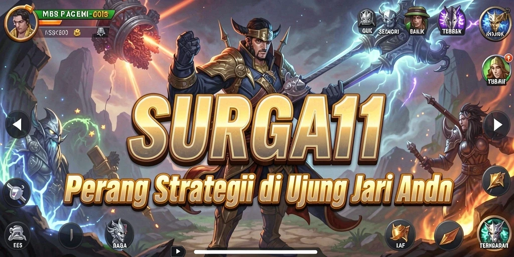 Tampilan menarik dari gameplay SURGA11 yang strategis.