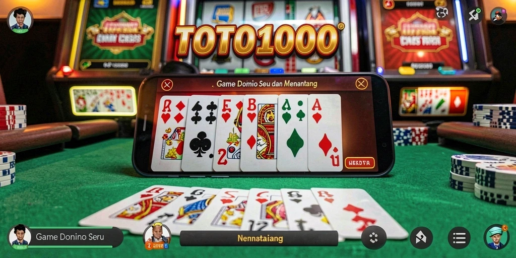 Tampilan menarik dari gameplay TOTO1000 dalam permainan Domino.