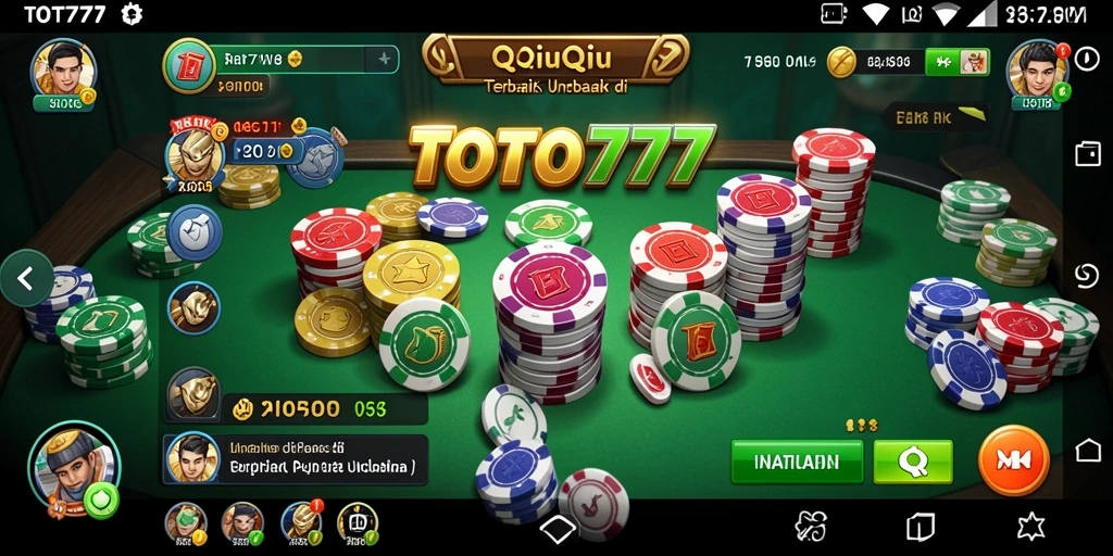 Tampilan gameplay QiuQiu yang seru dan menegangkan di TOTO777.