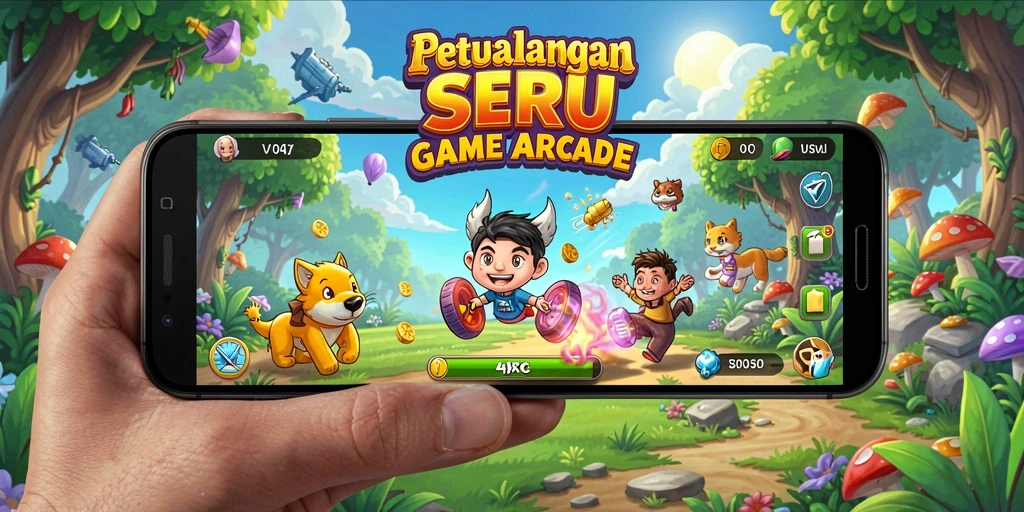 Tampilan seru gameplay V07 di level yang menantang.