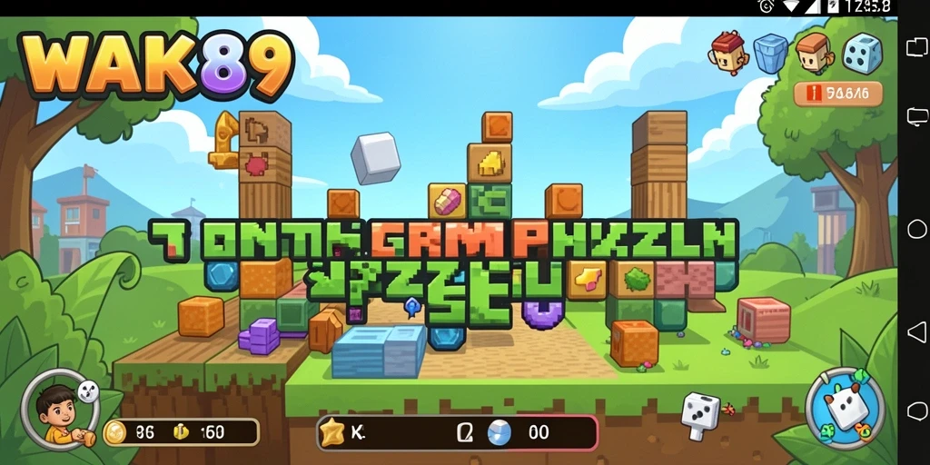 Screenshot gameplay WAK89 menampilkan tantangan puzzle yang mengasyikkan.